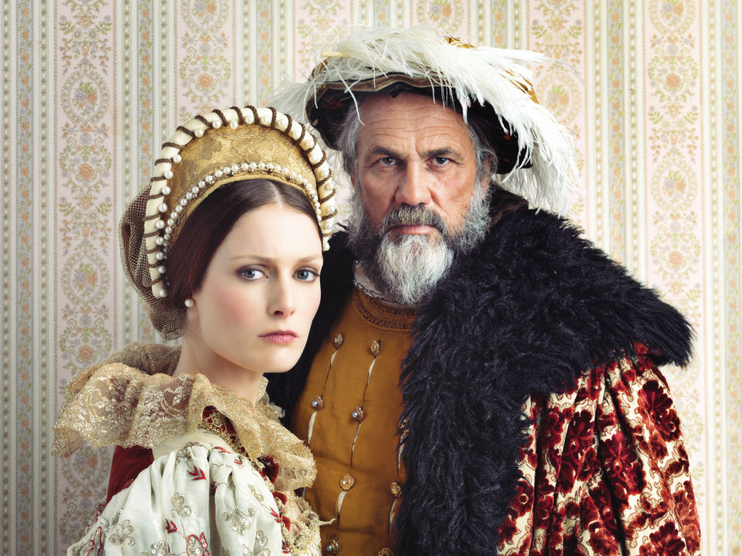 King Henry the 8th and one of his many wife's  